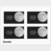 Love U to the Moon N backステッカー 長方形シール (シート)