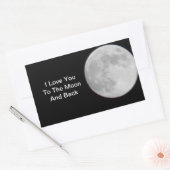 Love U to the Moon N backステッカー 長方形シール (封筒)