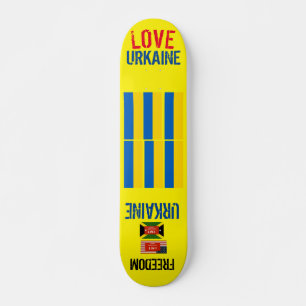 LOVE UKRAINEスケートボード， 7 3/4"デッキ スケートボード
