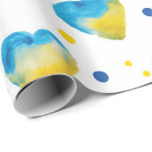 Love Ukraine Watermark Pattern ラッピングペーパー (ロールコーナー)