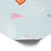 Love Under the Sea – Cute Watercolor Fish Couple ポスター (コーナー)