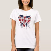 Love United Kingdom Flag Tシャツ (正面)