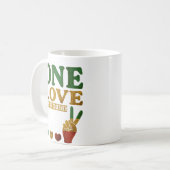 Love Universal Love, Jamican Love mug, One Love, コーヒーマグカップ (正面左)