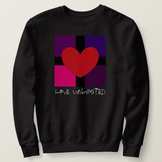 Love UnlimitedベーシックSweatshirt スウェットシャツ (デザイン正面)