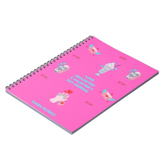 Love Unscripted: A Valentine's Day Journal ノートブック (左側)
