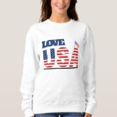 Love USA new trending woman t-shirtsデザイン2025 スウェットシャツ (正面)