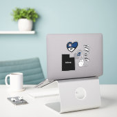 Love Utah, Sheet of Die Cut Stickers シール (デスク上のノートパソコン)