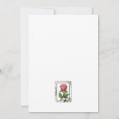 Love Valentine Postal Stamps Ephemera Collage Art カード (裏面)