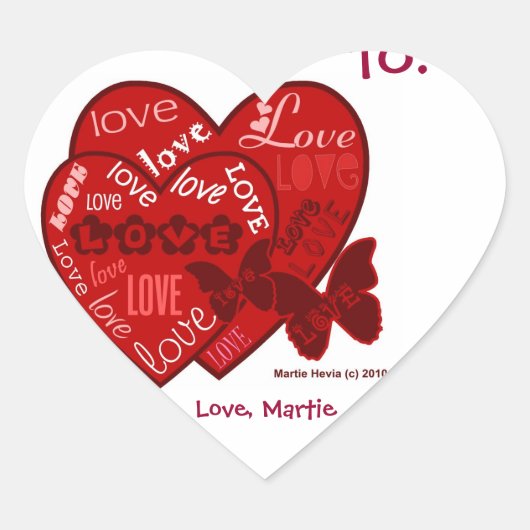 Love Valentine's (パーソナライズ) -ハートシール ハートシール (正面)