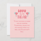 Love Valentine's Dayピンクのカードが必要 (裏面)