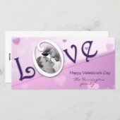 Love Valentine's Dayフォトカード シーズンカード (正面/裏面)