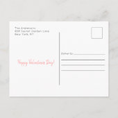 Love Valentine's Dayフォトポストカードの送信 ポストカード (裏面)