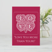 Love Valentines Day Cards – Romantic Love letters カード (スタンド正面)