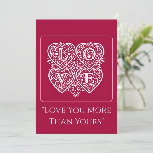 Love Valentines Day Cards – Romantic Love letters カード (スタンド正面)