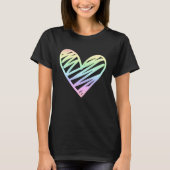 Love Valentine's Day Pastel Rainbow  1 Tシャツ (正面)
