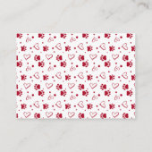 LOVE Valentines Day Pet Dog Photo Kids Classroom ノートカード (裏面)