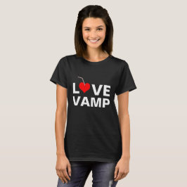 Love Vamp黒のカスタマイズ可能 Tシャツ