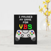 Love Vbs 2024ビデオゲーム休暇バイブルスクールガム カード (黄色い花)