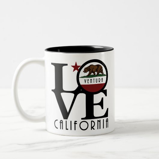 LOVE Ventura California 11oz ツートーンマグカップ (左)