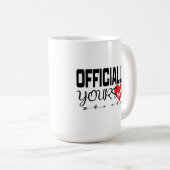 Love Verified Heart Checkmar コーヒーマグカップ (正面右)