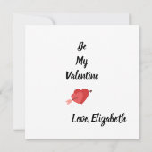 Love Vibes Personalized Flat Card カード (裏面)