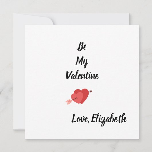 Love Vibes Personalized Flat Card カード (裏面)