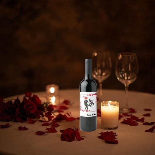 Love Vibes Personalized Label Set ワインラベル