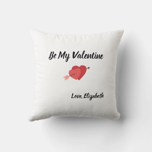 Love Vibes Personalized Throw Pillow クッション (裏面)