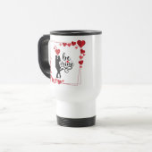 Love Vibes Personalized Travel Mug トラベルマグ (正面左)