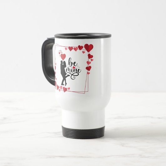 Love Vibes Personalized Travel Mug トラベルマグ (正面左)