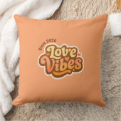 Love Vibes Personalized Valentine’s Design Retro クッション (ブランケット)