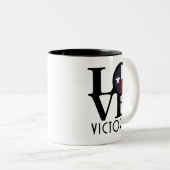 LOVE Victoria 11oz ツートーンマグカップ (正面右)