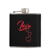Love Vinyl Wrapped Flask フラスク (正面)