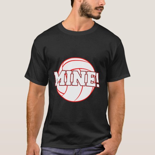 Love Volleyball Mine For N Tシャツ (正面)