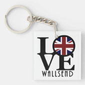 LOVE Wallsend England キーホルダー (正面)