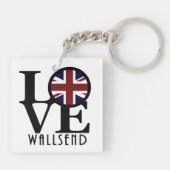 LOVE Wallsend England キーホルダー (裏面)