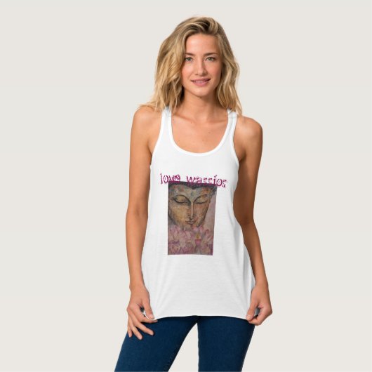 Love Warrior Buddha Watercolor Tank タンクトップ (正面フル)
