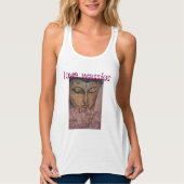 Love Warrior Buddha Watercolor Tank タンクトップ (正面)