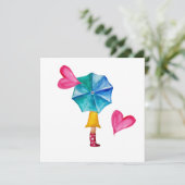 Love Waterカラーの傘の女の子 (スタンド正面)