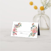 Love Water Colorのフローラ結婚 プレイスカード (正面)