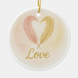 “Love” Watercolor Ornament セラミックオーナメント