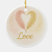 “Love” Watercolor Ornament セラミックオーナメント (裏面)