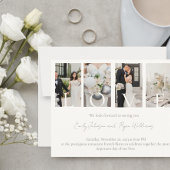 Love Wedding Card with Four Photos シーズンカード