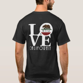 LOVE Weed California (バックプリント) Tシャツ