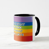 Love What You Do引用文- Rainbow Background マグカップ (正面右)