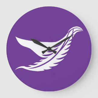 LOVE WHITE BIRD BY MASANSER ラージ壁時計