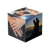 LOVE White Script 結婚's Keepsake フォトキューブ (裏面アングル)