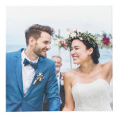 LOVE White Script 結婚's Keepsake フォトキューブ (正面)