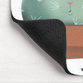 Love Who You Are Cactus Cat — Mouse Pad マウスパッド (コーナー)