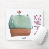 Love Who You Are Cactus Cat — Mouse Pad マウスパッド (マウス)